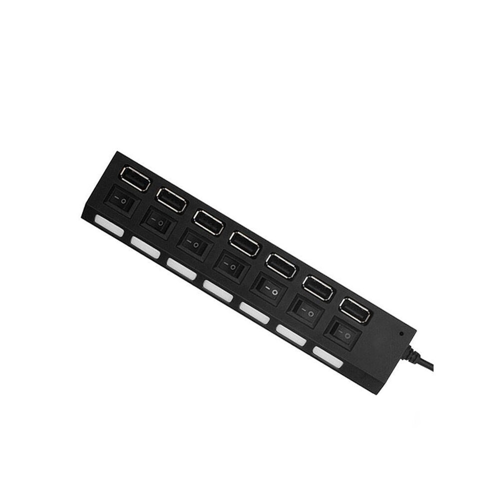 Usb Hub 2.0 Usb Splitter Multi Hub Adapter Usb Several Power Adapter With Accessories For Pc Laptop, Black 4712366901711