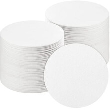 100 Hojas de Papel Redondo para Horno de Microondas, Papel para Estante, 4,7 Pulgadas, Fibra de CeráMica, Aislamiento de Papel, Manta de Fibra de