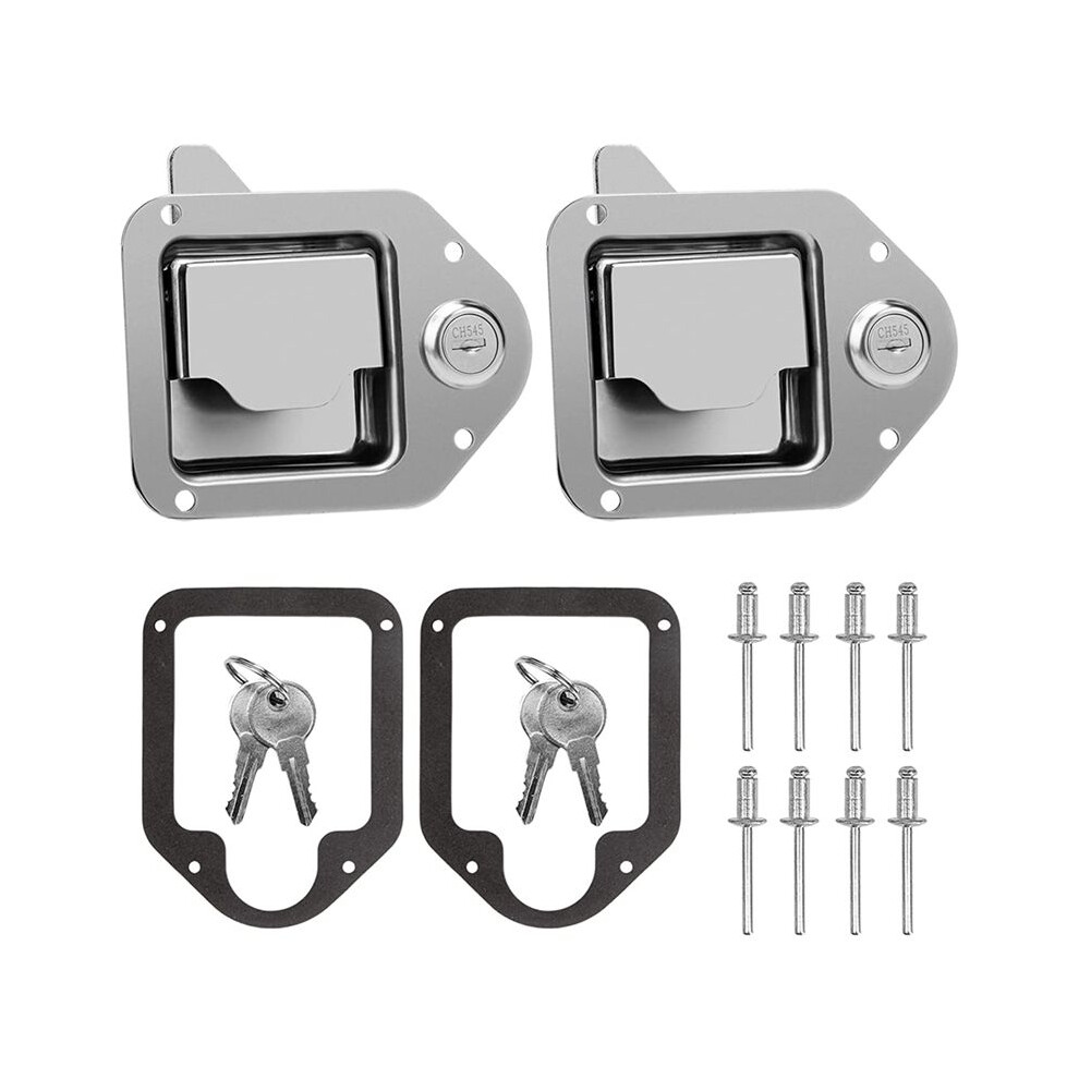 Truck Tool Box Replacement Stainless Steel Toolbox Paddle Lock Replacement Handle With Keys For Truck Rv Trailer 6031265277443