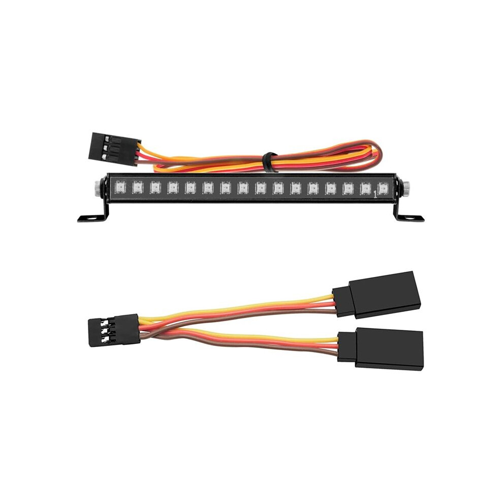 Metal 16 Led 8 Modes Roof Bar Roof Lamp For Trx4m Trx4-M 1/18 Rc Crawler Car Upgrade Parts Light 6031949387727