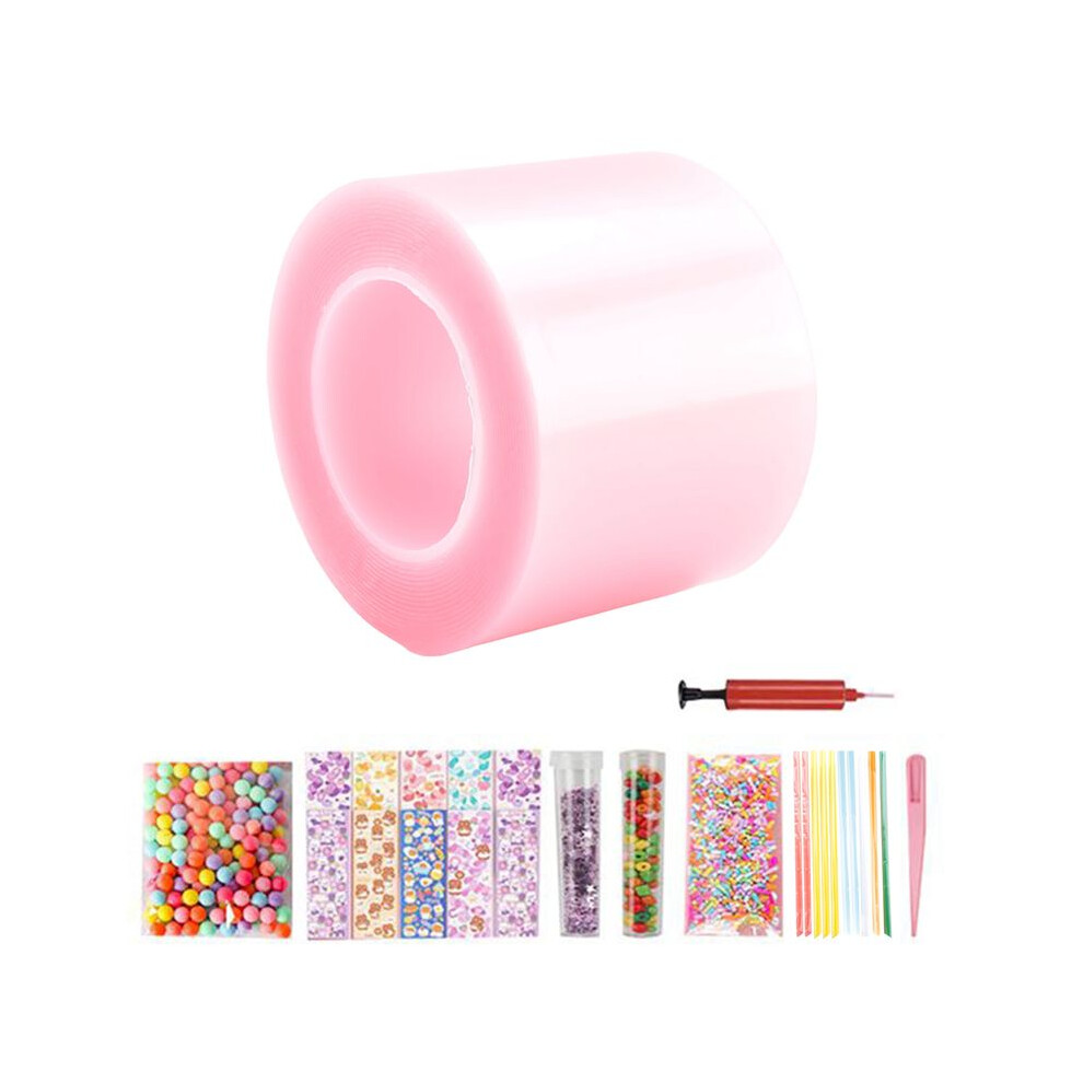 Pet  Glue Kneading Music Blowing Bubble Full Set of  Tape Double-Sided Paste Blowing Bubble Decompression Toy A