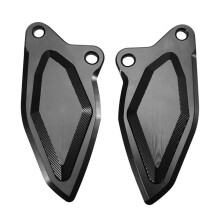 Motorcycle Footrest Heel Guard Cover Rearsets Foot Rest Peg Protector for Daytona 660 2024 Black