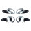 4Pcs Car Door Handle Inner Door Handle Electroplating Door Handle for  330 1