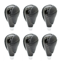 6X ABS Carbon Fiber Gear Shift Knob for Most   Crown Camry Hiace IS350 GS430 RX350 IS250 ES350 RX450H LX470