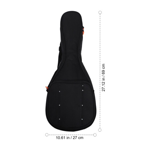 1Pièces Housse Mandoline Noire En Coton Et Design Chic 2