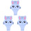 3Pièces Cartoon Silicone , Confortable Et Robuste 2
