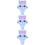 3Pièces Cartoon Silicone , Confortable Et Robuste 8