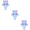 3Pièces Cartoon Silicone , Confortable Et Robuste 9