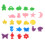 2Pièces Formes Éponges Peinture Multicolores Pour 10
