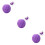 3Pièces Argile Souple Violet Coiffage Simple Dommage Pour 9
