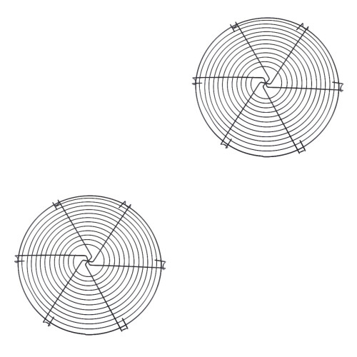 2Pièces Rangement De Refroidissement Noir Pour Usage Culinaire 2