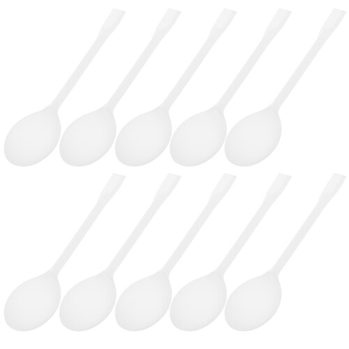 400Pièces Cuillères Jetables Blanches Pour Yogourt Dessert Gâteau