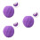 3Pièces Argile Souple Violet Coiffage Simple Dommage Pour 7