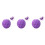 3Pièces Argile Souple Violet Coiffage Simple Dommage Pour 4