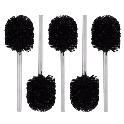 10Pièces Nettoyage Manche Long Acier Noir