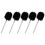 10Pièces Nettoyage Manche Long Acier Noir 8