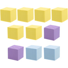 40Pièces Cubes Eva Colorés Pour Bricolage, Blocs Petits Pour Enfants
