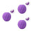 3Pièces Argile Souple Violet Coiffage Simple Dommage Pour 6