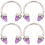4Pièces Décor Piercing Nez Et En Titane Couleur Argent 7