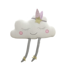 2Pièces Peluche Nuage Sourire , Coussin Décoratif Et Confortable