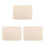 3Pièces Mat Coton Bébé Lavable Beige Sous-Protecteur Lit Réutilisable 3