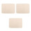 3Pièces Mat Coton Bébé Lavable Beige Sous-Protecteur Lit Réutilisable 2