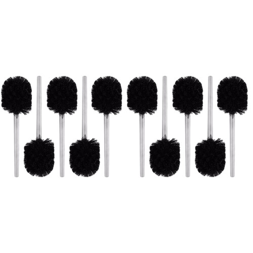 10Pièces Nettoyage Manche Long Acier Noir 1