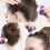 3Pièces Argile Souple Violet Coiffage Simple Dommage Pour 11