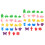 2Pièces Formes Éponges Peinture Multicolores Pour 4