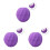 3Pièces Argile Souple Violet Coiffage Simple Dommage Pour 2