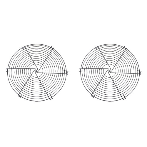2Pièces Rangement De Refroidissement Noir Pour Usage Culinaire 1