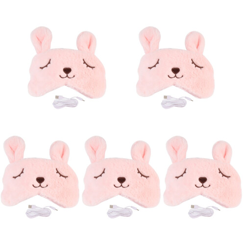 5Pièces Masque USB Rose Relaxation Circulation Yeux 1
