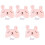 5Pièces Masque USB Rose Relaxation Circulation Yeux 3