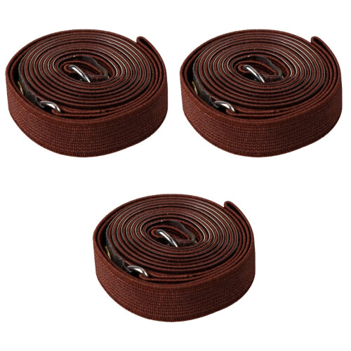 3Pièces Bande Élastique Piano Accessoires Pour Fixer Partitions Marron 2