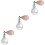 3Pièces Spray Corps Poudre Scintillante Blanche Usage Facile 5
