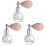 3Pièces Spray Corps Poudre Scintillante Blanche Usage Facile 2