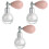 3Pièces Spray Corps Poudre Scintillante Blanche Usage Facile 3