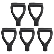15Pièces Poignées Pelle Plastique Noir D Forme Ergonomique Solide