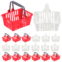 40Pièces Mini Paniers De Supermarché Rouges Pour Maison De
