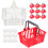 40Pièces Mini Paniers De Supermarché Rouges Pour Maison De 3