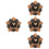 4Pièces Broche Boutonnière Bois Chic Et 8