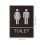 4Pièces Signal Wc Décor ABS Auto-Adhésif Pour Porte 10