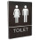 4Pièces Signal Wc Décor ABS Auto-Adhésif Pour Porte 2