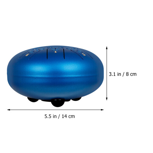 1Ensemble Tambour Main Acier-Titane Bleu Pour Et 2