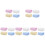 20Pièces Serviettes Carrées Bébé Coton Multicouches Assorties Douces 4