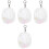 4Ensembles Sac Suspendu Transparent Robuste Pour Et Accessoires 3