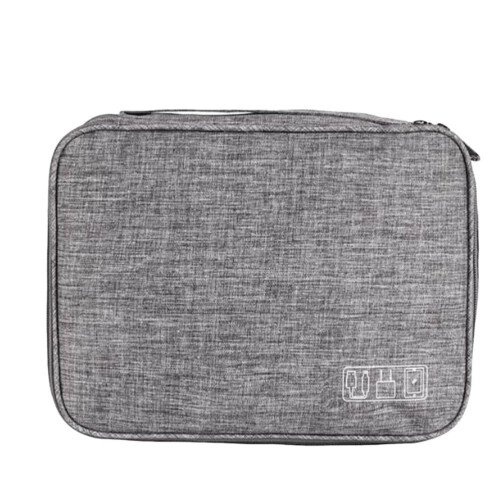 3Pcs Light Grey Digital Bag for Tools Durable Easy-Clean Storage Pouch
