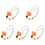 5St Lichtgewicht Resin Evil Eye Hangers Auto Decor 4