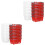 40Pièces Mini Paniers De Supermarché Rouges Pour Maison De 5
