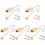 5Pièces Vibraslap Bois À Main Instruments De Percussion Uniques 2